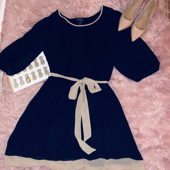 Enfocus Studio Dresses & Skirts - BOGO 1/2 OFF Beautiful Navy Dress